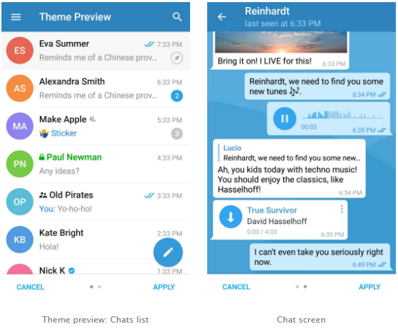 Как сделать красивое оформление в телеграмме Telegram запустил пользовательские темы на Android - Новости