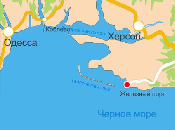 Одесса на карте черного моря карта побережья